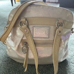Coach Poppy Spotlight Sequin Tote